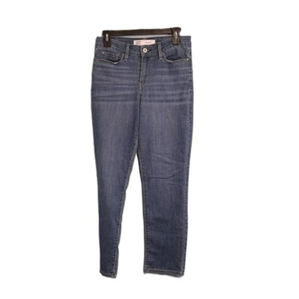 Levi's Modern Slim Jeans Blue‎ Medium Wash Denim Mid-Rise 5 Pocket 6M - Picture 2 of 6